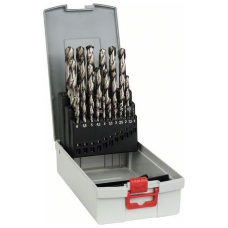 Bosch – Set de 25 forets à métaux HSS-G – Diamètres Ø1 à 13mm – Pour acier allié et non allié – 2608587017 (1/5)