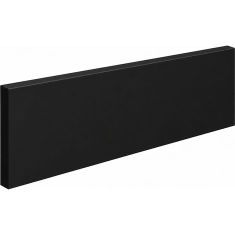 lot de 5 plinthes bord droit MDF revêtu noir 2400 x 75 x 14 mm - PEFC 70% (1/3)