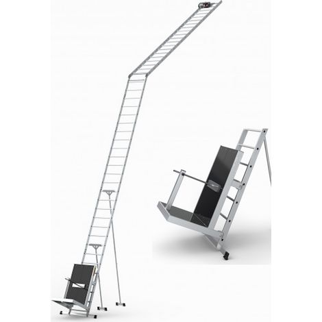 Dachdeckeraufzug 12m bis 125kg mit Schlitten für Solarpanel (1/5)