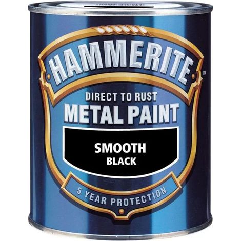 Vernice hammerite black satin antiruggine rapida esterno
