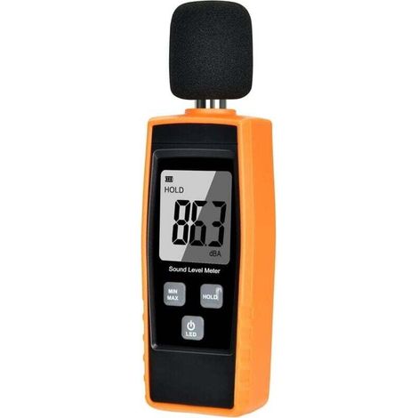 Testeur de niveau sonore manuel 30130 dB Décibel de mesure de bruit avec écran LCD numérique rétroéclairé pour utilisation intérieure/extérieure [fonction Max/min/main] (1/5)