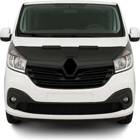 Protège Capot compatible avec Renault Trafic 2014 à 2021, Bra de Capot Protection, Noir