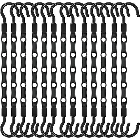 13 cintres magiques noirs, crochets résistants pour armoire et chambre, rangement de la maison (1/5)