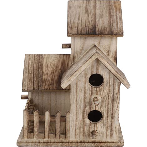 Nichoir en Bois pour Jardin - Petite Maison d'Oiseaux Extérieure, Décoration et Abri pour Oiseaux de Compagnie (1/5)