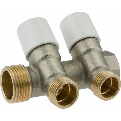 COLLETTORE DI DISTRIBUZIONE CON VITONI DI CHIUSURA- 3/4 X 1/2 2 Vie- TDMB- pezzi 1