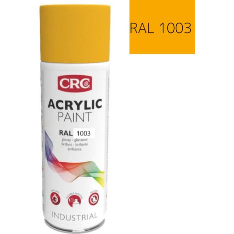 CRC Farblack Acrylic Paint signalgelb, Inhalt: 400ml 6 Stk
