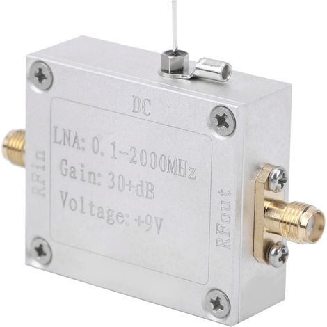 Amplificateur RF, module large bande à faible bruit, composants électroniques d'amplification radiofréquence (1/5)