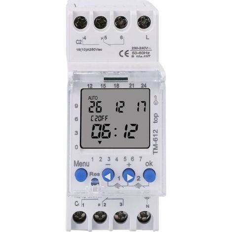 TM612 Industrie-Mikroprozessor-Timer mit automatischer Abschaltung, 220 V (1/2)