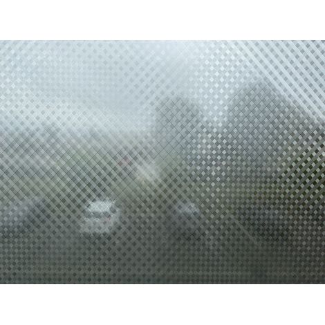 Novotex Film Vitrostatique pour Vitrage Vichy - Motif Gaufré – 45cm x 2m (1/3)