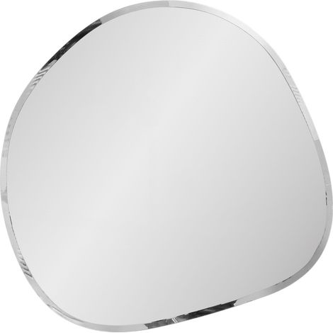 Specchio da parete Devonport in vetro sfaccettato forma organica 50x50 cm