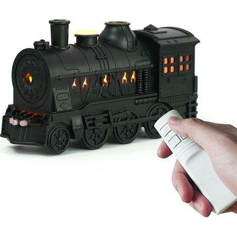 Luftbefeuchter in Form eines Retro-Zuges – Ätherischer Öldiffusor im Zug-Design mit 2 Beleuchtungsmodi und 2 Vernebelungsmodi, die ideale Wahl für Eisenbahnfans. (1/5)
