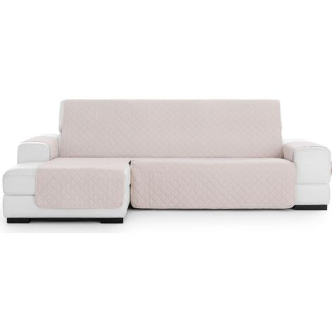 Housse de canapé Chaiselong Normale Gauche rembourrée et antidérapante - Housse de canapé Chaiselongue Beige Protection complète, Confort et Style, Design réglable et Lavable (1/5)