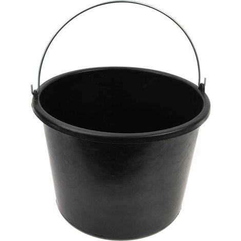 Cubo de construcción negro de 16 litros (1/5)