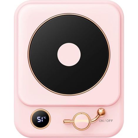 Tragbarer USB-Tassenwärmer mit Thermostat, flexibler beheizter Untersetzer mit 3 Temperaturstufen, Getränkewärmer (1/5)