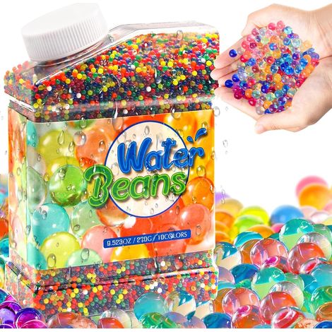 Perles d'eau, 50 000 Perles colorées, décoratives et colorées, Non Toxiques et biodégradables, Perles de Gel pour Fleurs et Plantes (1/5)