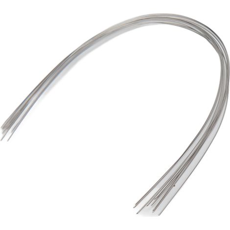 50 fils orthodontiques en nickel-titane, arc rectangulaire 0,021x0,025 pouce, pour appareil dentaire, lot de 50 pièces, usage inférieur (1/5)