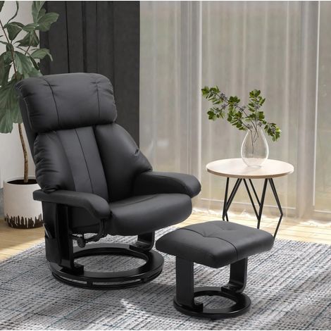 Massagestuhl 76 x 80 x 102 cm mit Fernbedienung, 10 Vibrationspunkten, 360° drehbar, schwarz HAVRYA (1/5)