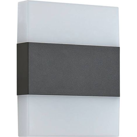 Utomhusvägglampa "Branor" aus aluminium / grå / zink von Lindby
