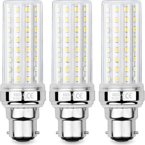 Ampoules de Maïs LED 20W, Équivalent 150W Ampoule Incandescente, 2300LM, 3000K Blanc Chaud, Ampoules à B22 Baïonnette, 3 Pièces NPTERBL (1/5)