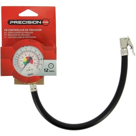 Controlador de presión 12 bares - PRECISION STEEL - Manómetro de aguja (1/5)
