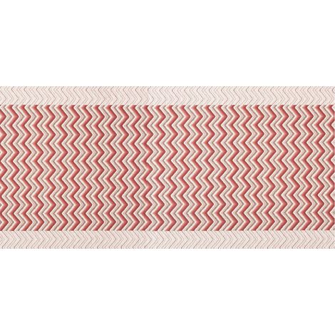 Tappeto Passatoia Tessuto Jacquard Linea Emozioni Dis. Zig Zag Twist Rosso, misura57x90coloreRosso (1/5)