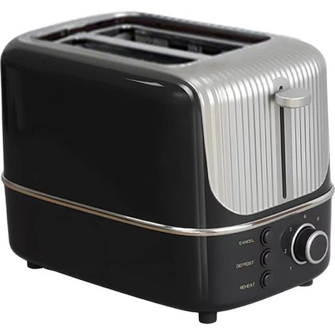 TrAdE Shop Traesio - Tostapane Elettrico A 2 Fette Compatto 800w Con 3 Funzioni 7 Temperature Regolabili - (1/5)