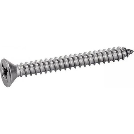 Tornillos acton pozidrive acero inoxidable 4.8x80 mm 200 unidades