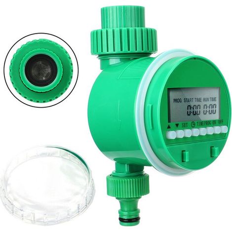 Minuterie d'eau de jardin, vanne de contrôle d'arrosage automatique électronique avec affichage LCD, dispositif de contrôle d'irrigation pour arrosage des plantes (1/5)