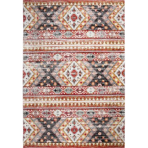 Andiamo In- und Outdoorteppich Bonnie multicolor grau-rot, 200 x 290 cm Outdoor-Teppiche (1/2)