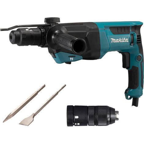 Makita – Perforateur burineur 800W – Énergie de frappe 3J – Capacité de perçage béton 26mm – Compatible SDS-Plus – Vitesse réglable 0-1500tr/min