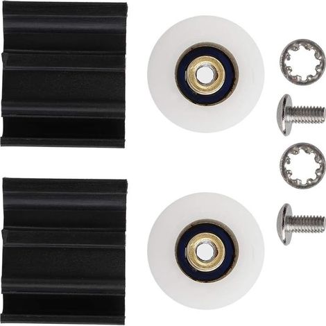 KIKYO Roue de Porte de Halls, Accessoires de Serre de Roue de Porte de Halls de 22mm avec des pièces de Serre pour Le Rouleau de Porte de Halls de serres (1/5)