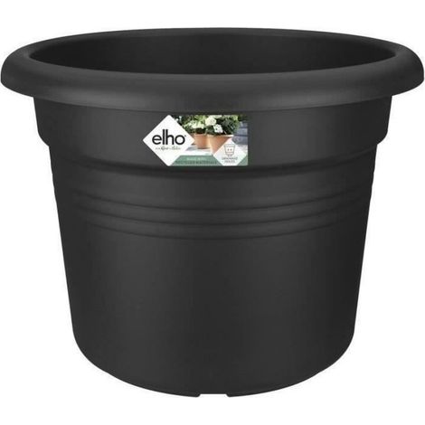 Pot De Fleurs - Rond - Plastique - Diamètre 40 Cm - Noir - Unité (1/5)