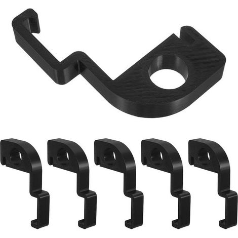 Clips de ventilation pour poubelle - Lot de 6 - Noir - Entretoises pour poubelle - Anti-odeurs et anti-insectes (1/5)