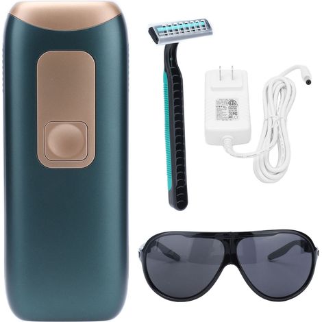 Appareil d'épilation laser portable, indolore et permanent, unisexe, avec lunettes de soleil. (1/5)