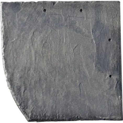 Stabuflex Schindel Bogenschnitt links anthrazit 25 x 25 cm Dach Wandverkleidung