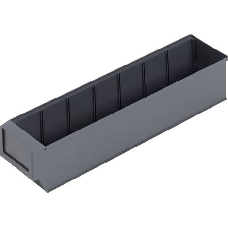 Alutec 66029 Cassetta impilabile da magazzino (L x L x A) 400 x 91 x 81 mm Grigio scuro 1 pz. (1/3)