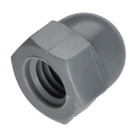 Ecrou borgne Nylon Gris Clair M8 (1/3)