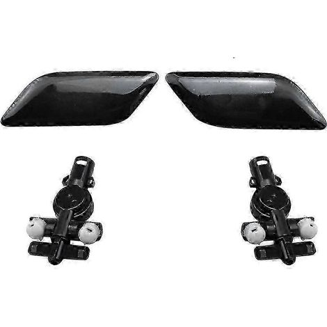 Couvercle de buse de lave-phares HID avec connecteur 85045-33060 85044-33070 compatible avec les modèles 2009-2011 noir (1/5)