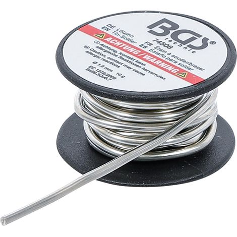 BGS  Soldadura  en  rollo  sin  plomo  Ø  1,5  mm  10  g  -  74508 (1/4)