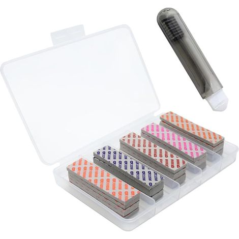 25 Pièces/5 Catégorie Éponges de Ponçage Granularité 320 - 1000 Éponges Abrasives pour Polissage de Petites Surfaces du Modèle