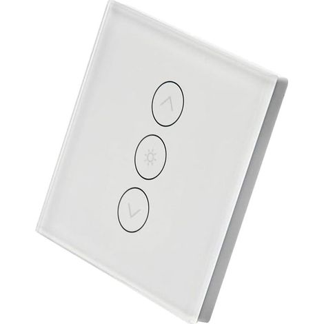 Interrupteur rétroéclairable, WiFi encastrable, Variateur d'intensité, Compatible avec Alexa et Google Home, Remplace votre interrupteur classique, Aucun hub