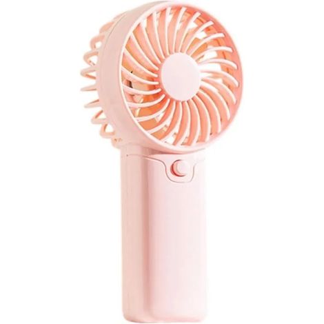 Ventilateur à Main, Ventilateur Portable pour le Voyage, Longue Durée Maison Intérieur Extérieur Terrasse Pique-nique Sport(Rose) (1/5)