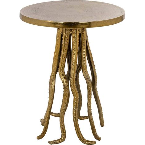 Table d'appoint élégante en or - Doré éclatant (1/3)