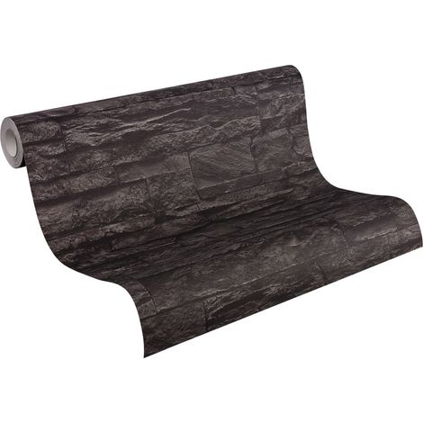 Papier peint Trompe l'oeil Gris Wood'N Stone, Wood'N Stone 2, Elements 2 A.S. Création (1/5)