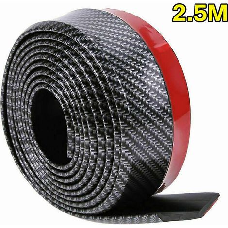 Protection de seuil de porte, autocollant de voiture en fibre de carbone, bande de protection de pare-chocs haute brillance (1/5)