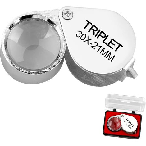 Loupe de bijoutier pliable et portable pour l'identification des bijoux (30X) (1/5)