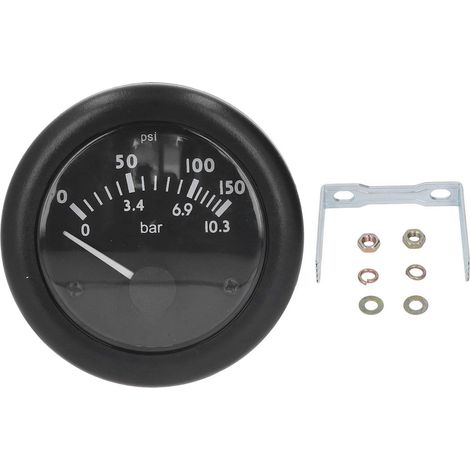 Manomètre pression huile 12V 0-10,3bar IP55, boîtier ABS sensible, accessoire pour générateur (1/5)