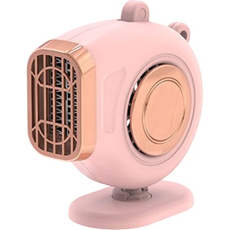 Calefactor para encendedor de cigarrillos de coche, ventilador para coche, para descongelar y calentar, rosa, 150W, 24V (1/5)