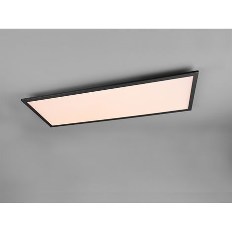 LED Deckenleuchte GAMMA Schwarz Panel mit Nachtlicht rechteckig, Breite 80cm (1/5)