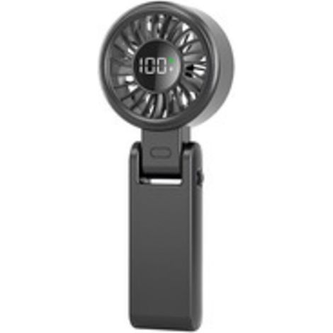 Ventilatore USB portatile con display a LED: mini ventilatore ricaricabile per ufficio, esterni o viaggi, silenzioso e leggero.